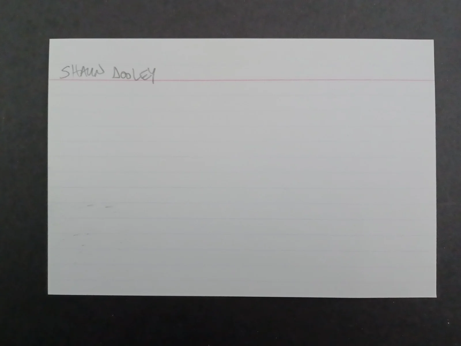 Shaun Dooley Signed 4x6 Index Card - EastEnders, Red Riding, Coronation Street, изображение 2