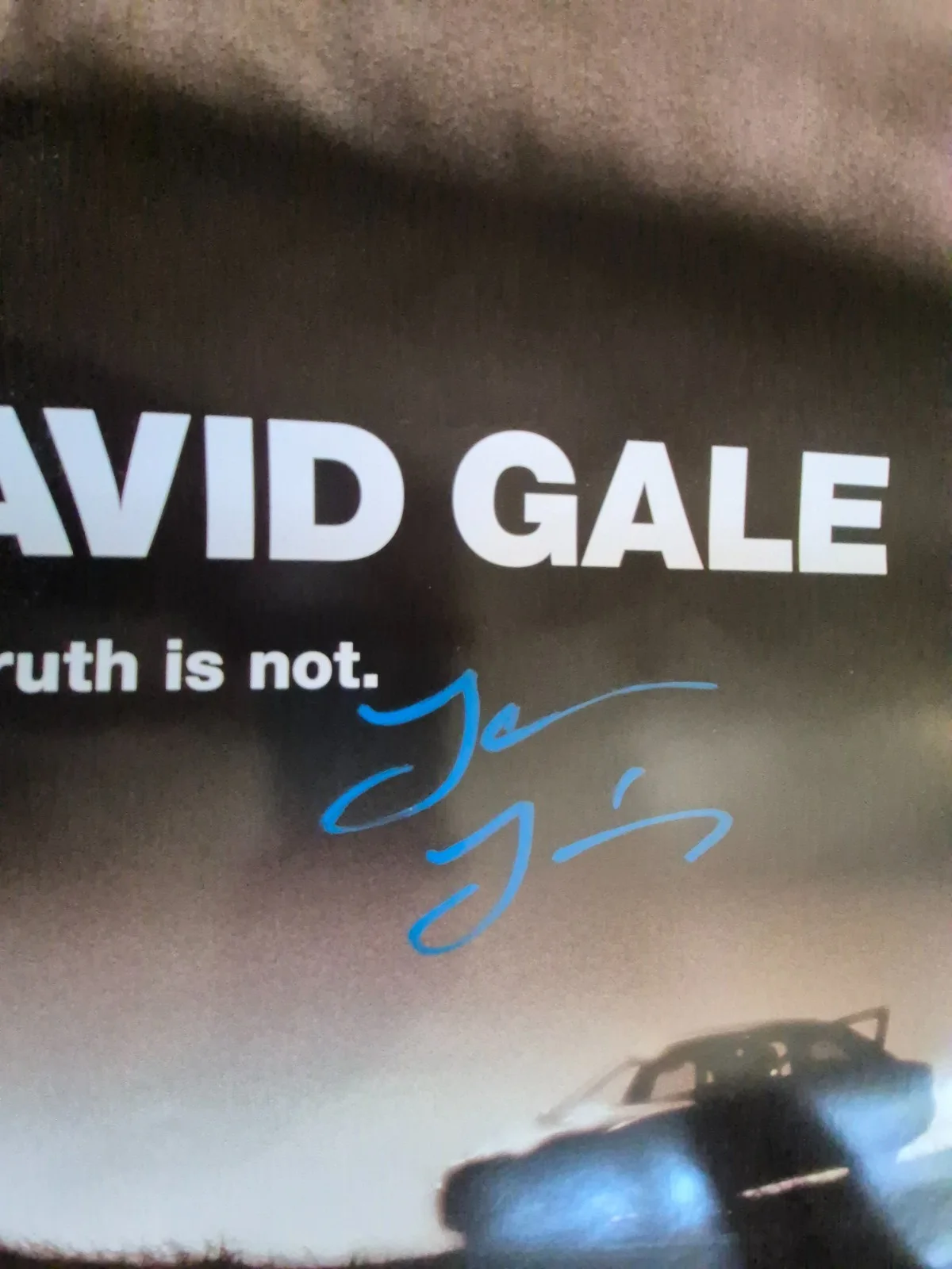SEE BELOW — THE LIFE OF DAVID GALE ---CAST SIGNED MOVIE POSTER-w/COA ekim, изображение 5