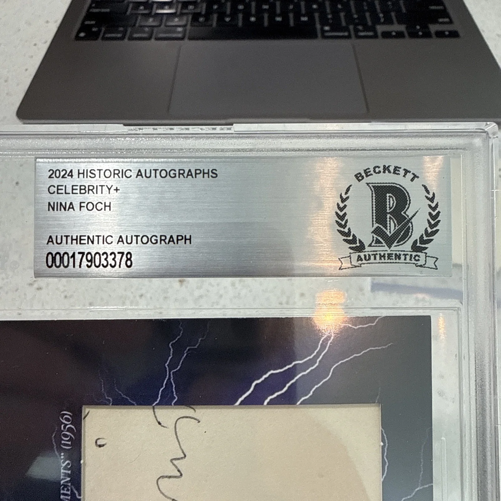 Nina Foch Authentic Signature - 2024 Historic Celebrity Auto !! 2/2 Beckett !, изображение 4