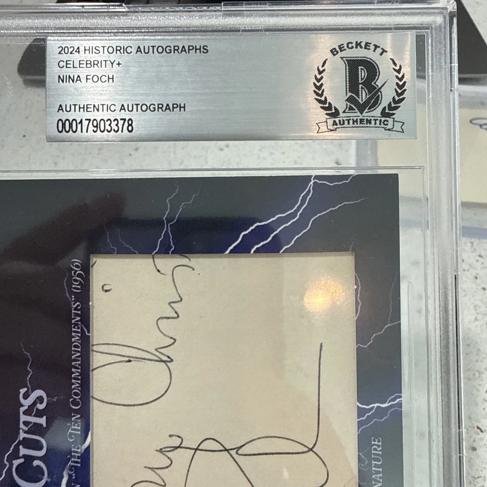 Nina Foch Authentic Signature - 2024 Historic Celebrity Auto !! 2/2 Beckett !, изображение 5