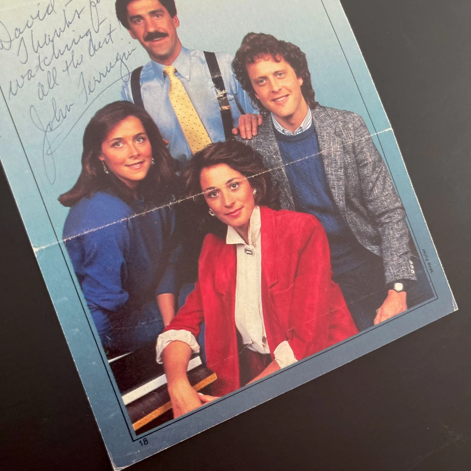 JOHN FERRUGIA West 57th: Hand Signed Celebrity TV Photo Magazine Ad 5 x 7” / KSK, изображение 4