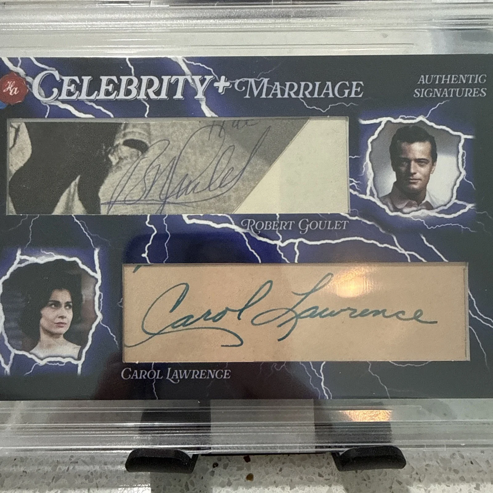 Robert Goulet / Carol Lawrence Autograph’s - 2024 Historic Auto’s Beckett 3/7 !!, image 3