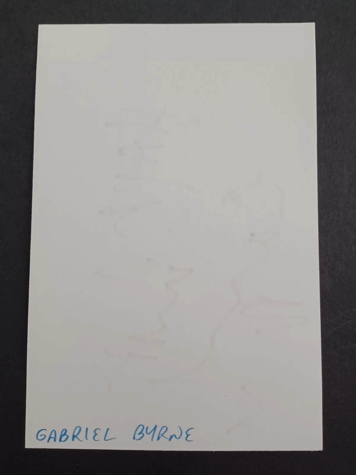 Gabriel Byrne Signed 4x6 Index Card - Usual Suspects, Enemy of the State, изображение 2