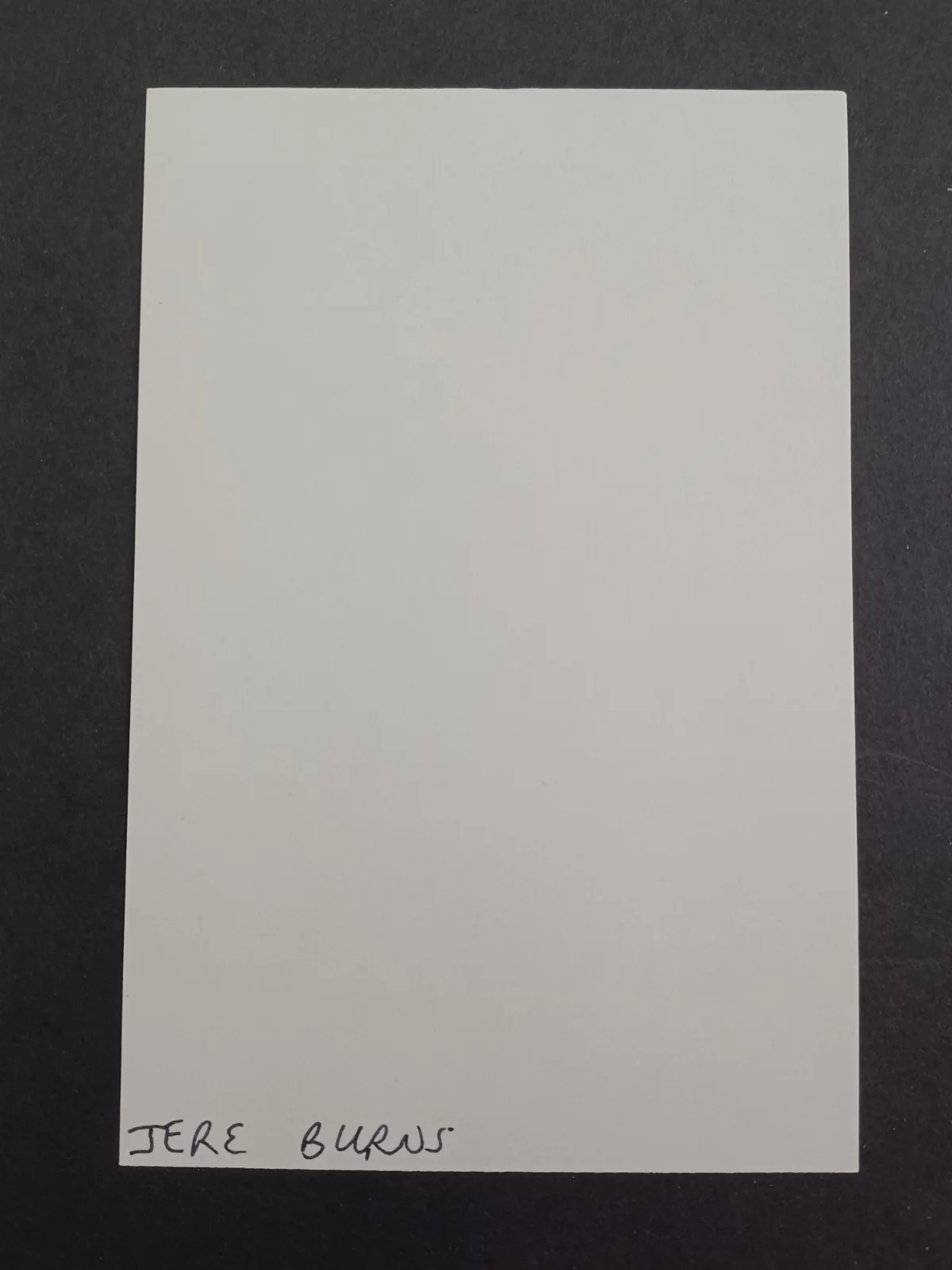 Jere Burns Signed 4x6 Index Card - Dear John, Burn Notice, Justified, image 2