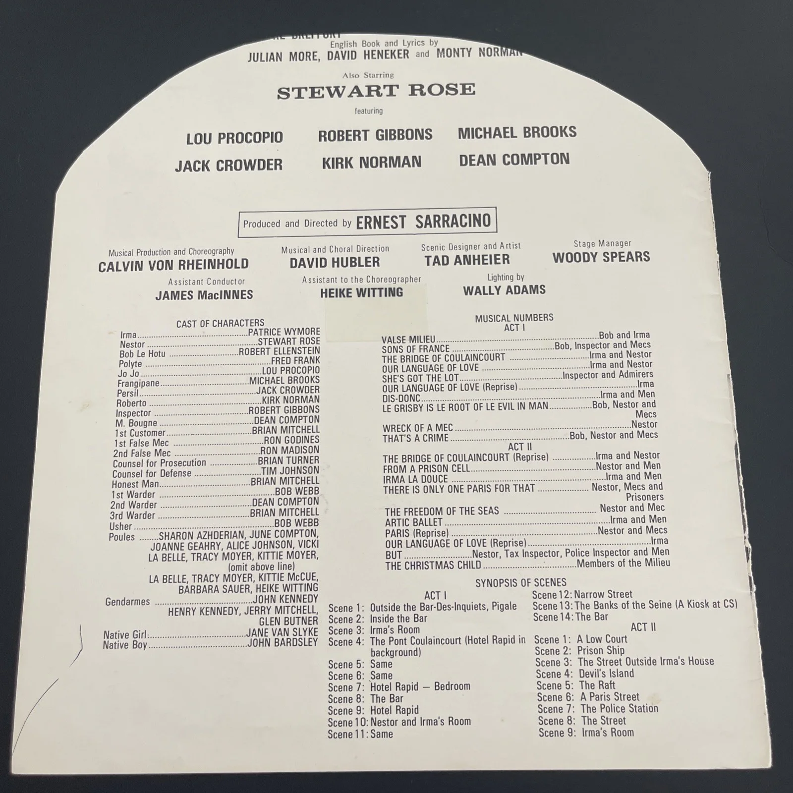 ART LUND, Irma La Douce: Hand Signed Celebrity Musical Program 8 x 9” / KSK, image 5
