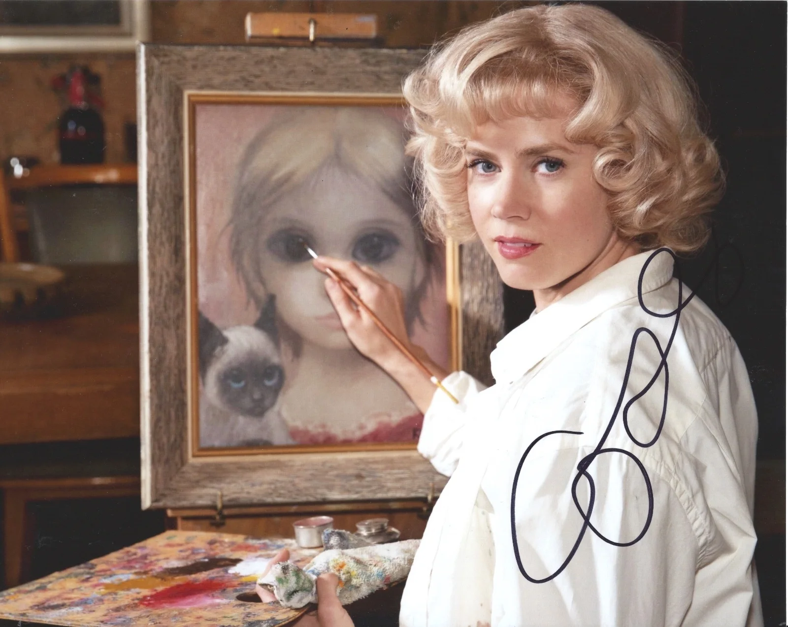 Amy Adams — Amy Adams signed Big Eyes 8x10 Photo In Person. Arrival, Batman V Superman