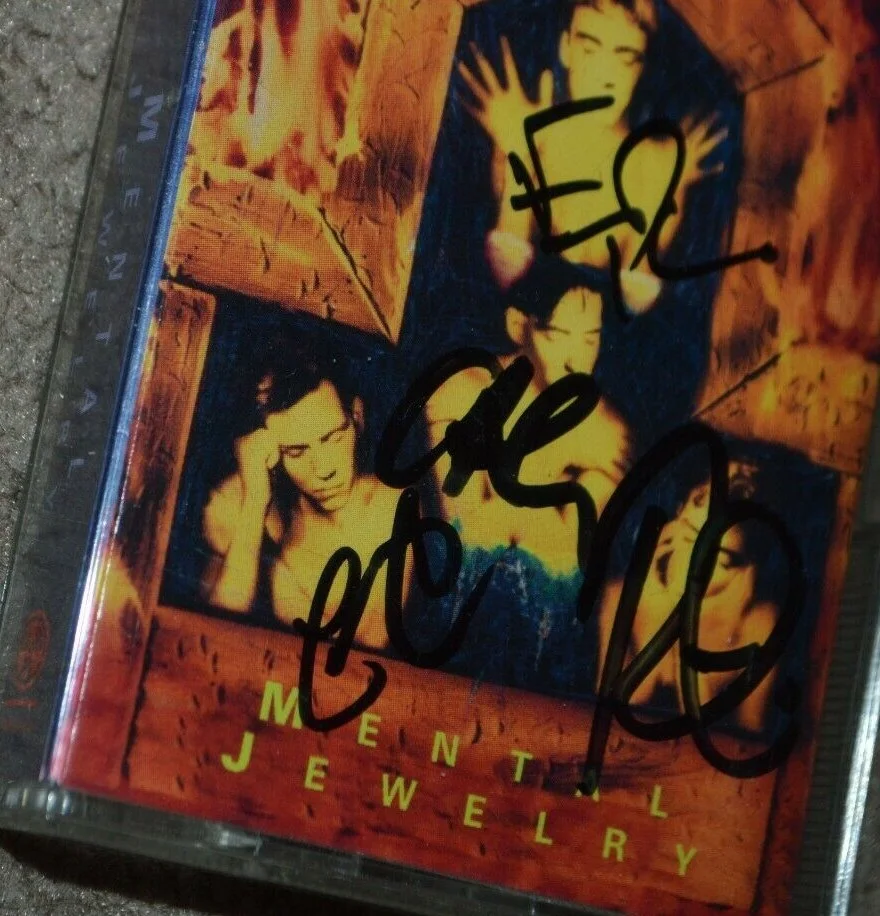 Live Band Signed Autographed Mental Jewelry Cassette Tape Ed Kowalczyk 1991, image 2