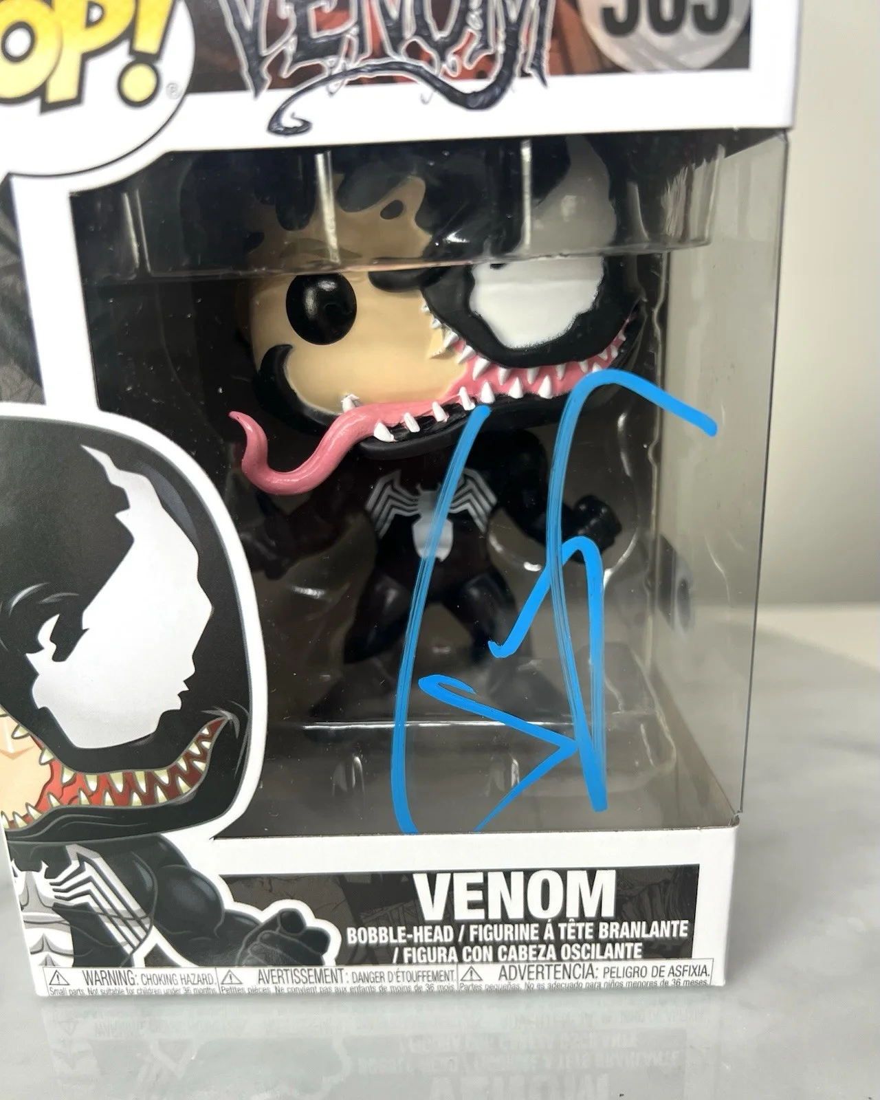 Topher Grace — Topher Grace ‘Spider-Man 3’ Signed Funko Pop ‘Venom’ SWAU Certified, image 2
