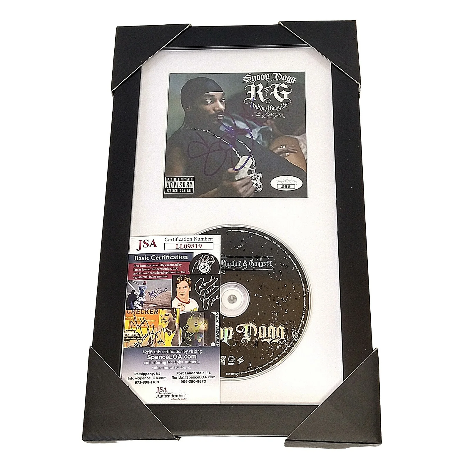Snoop Dogg — Snoop Dogg Signed RG Rhythm and Gangsta Framed JSA COA Hip Hop Memorabilia Auto, изображение 2