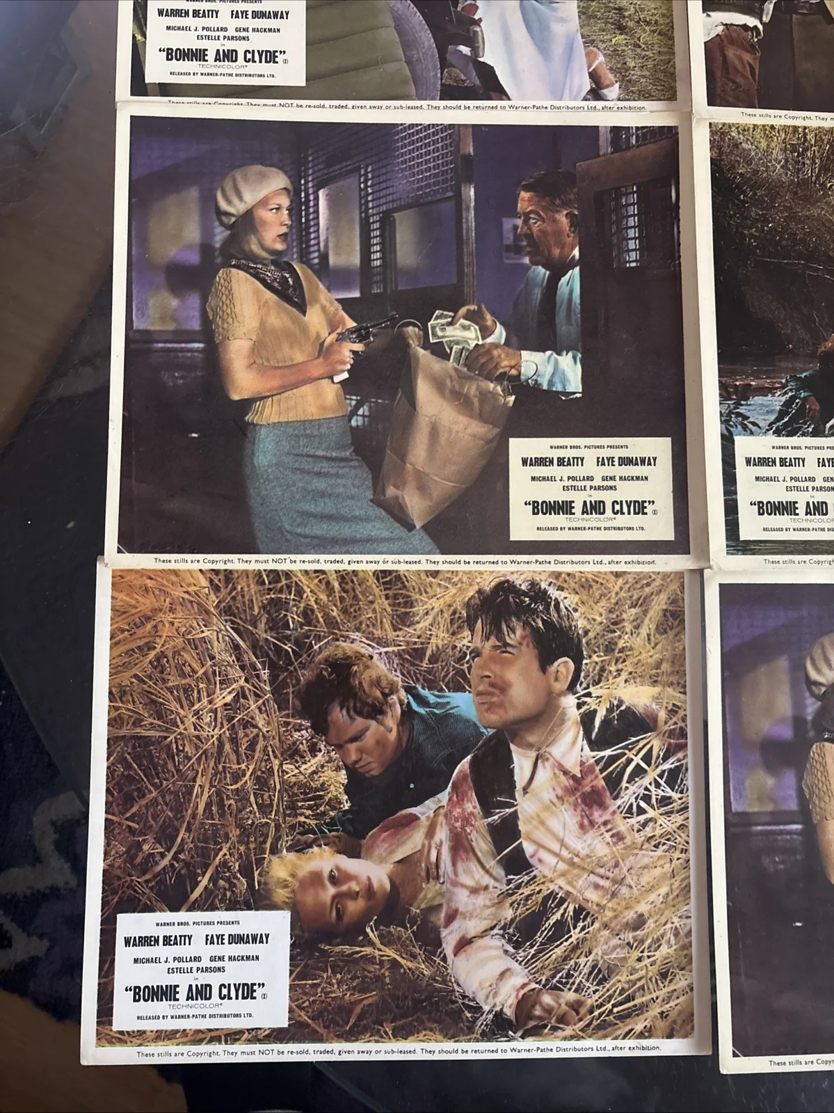 Bonnie And Clyde 1967 Movie Film Stills Lobby Cards Beatty Dunaway Hackman 10x8, изображение 2