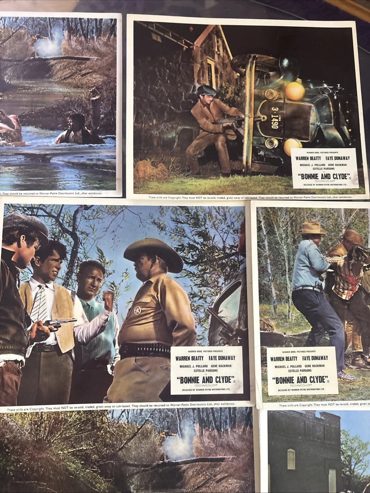 Bonnie And Clyde 1967 Movie Film Stills Lobby Cards Beatty Dunaway Hackman 10x8, изображение 4