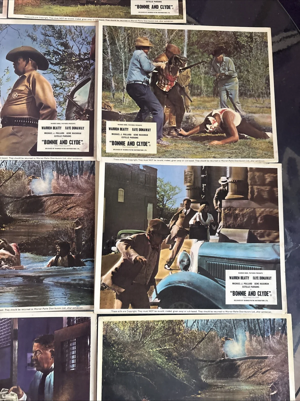 Bonnie And Clyde 1967 Movie Film Stills Lobby Cards Beatty Dunaway Hackman 10x8, изображение 5