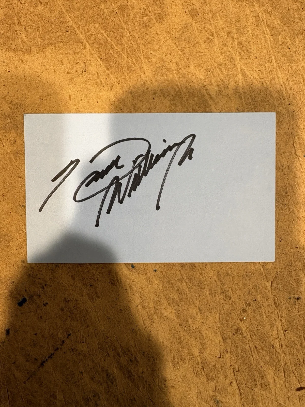 Hank Williams Jr — Hank Williams Jr Signed 3x5 Index Card - Signed IP, Authentic Autograph, image 3