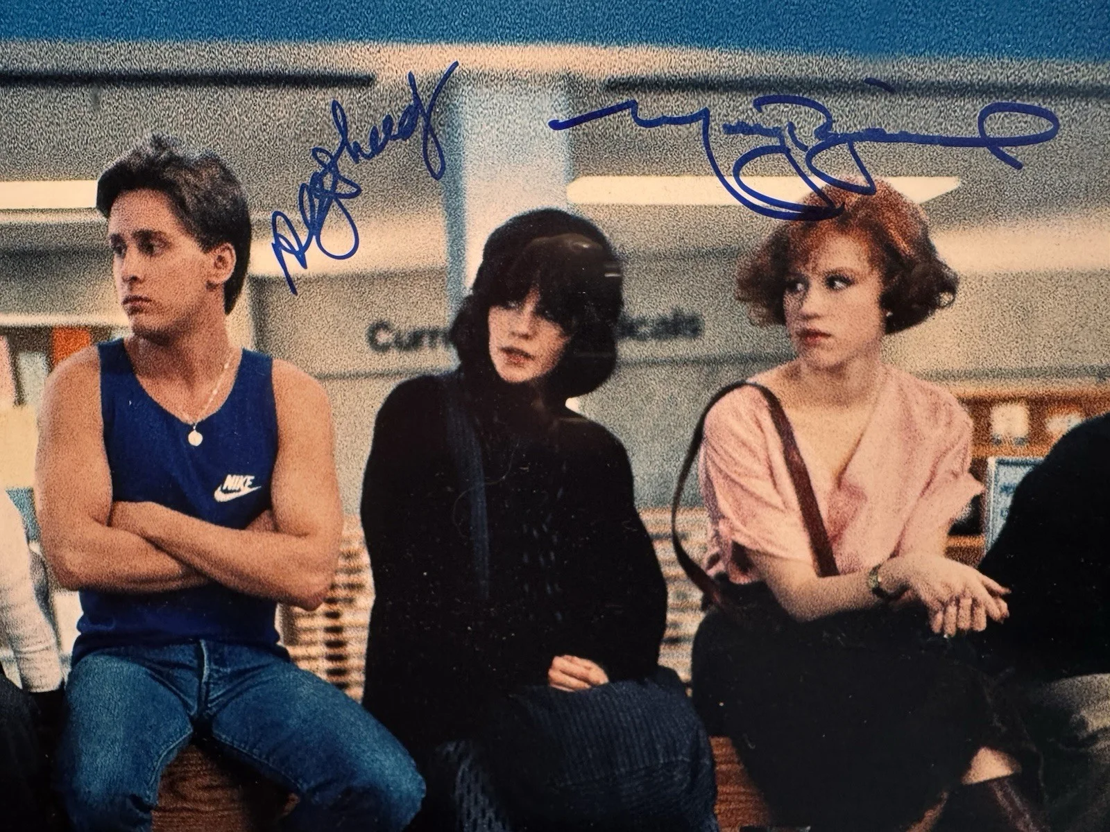Estevez, Ringwald, Nelson, Hall, Sheedy — Breakfast Club All Five Cast Members Signed 16 X 20 photo: Schwartz COA, изображение 4