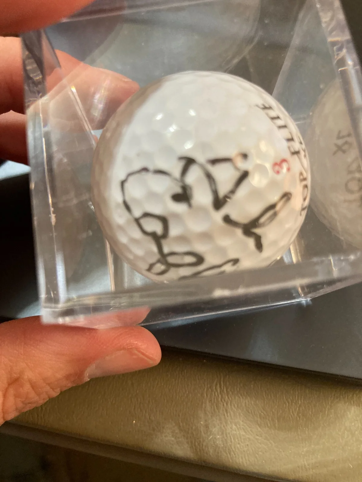 Glen Campbell (RIP)- Country Star SIGNED Golf Ball in Case with COA, изображение 2