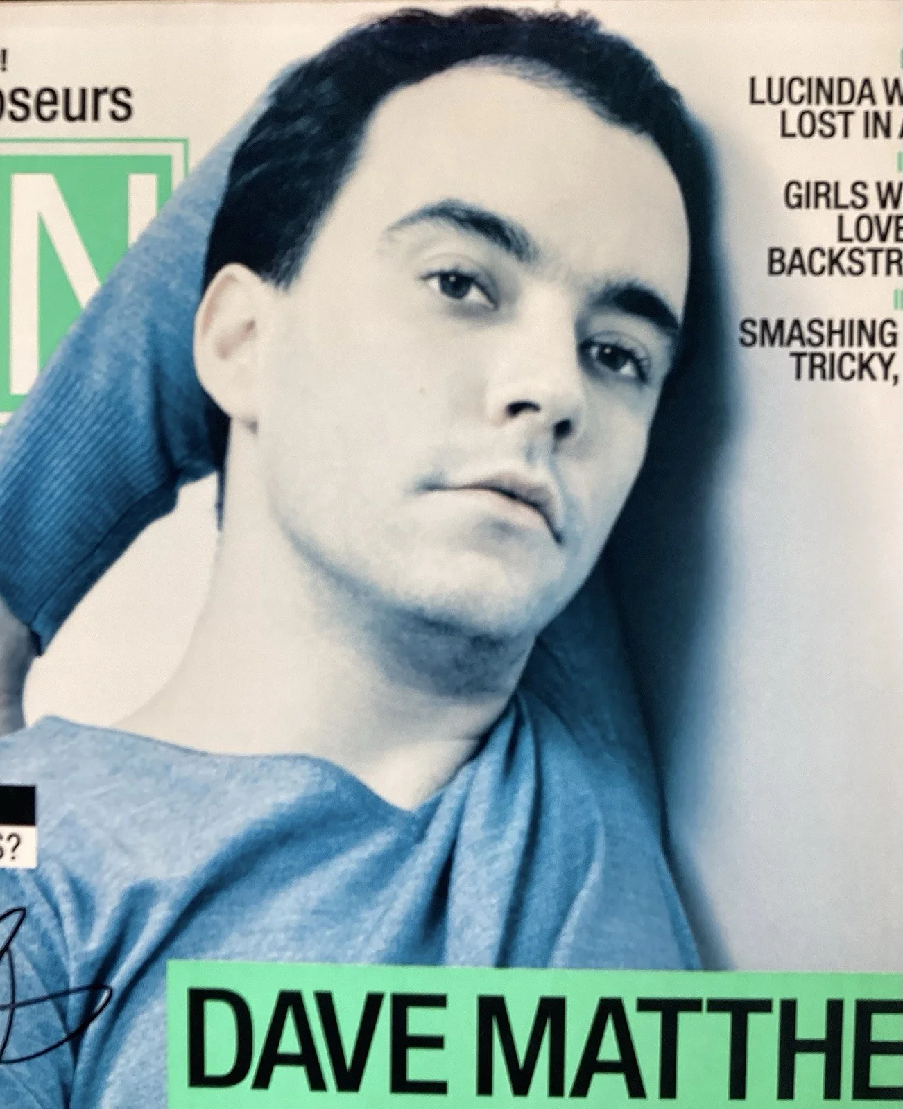 Dave Matthews Signed Spin Magazine 1998 No Label Peace Music HOF Auto PSA/DNA, изображение 3