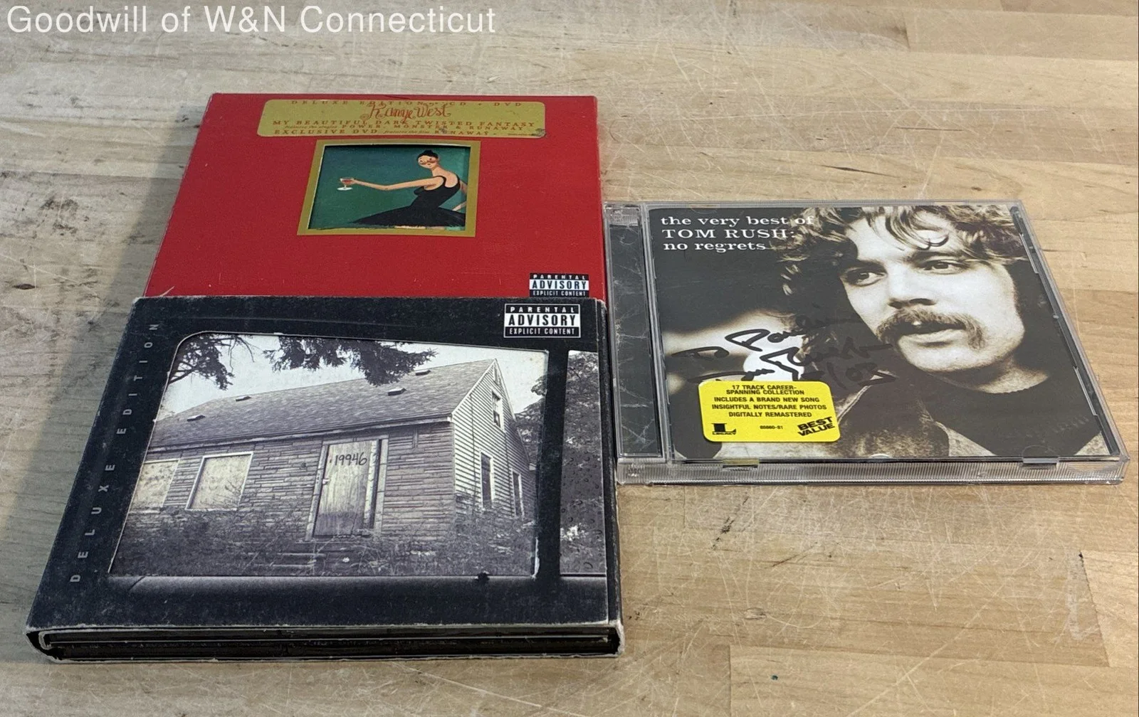 Tom Rush Signed + 2 CD Lot Kanye West Eminem Hip Hop Folk 2000s-2010s, изображение 2
