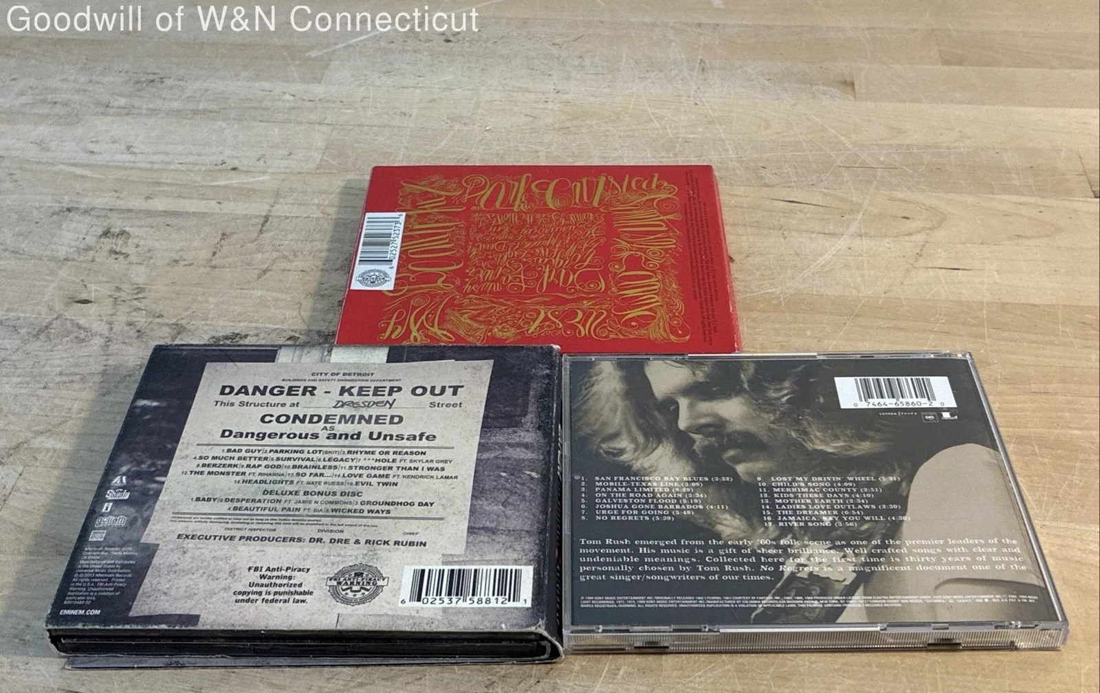 Tom Rush Signed + 2 CD Lot Kanye West Eminem Hip Hop Folk 2000s-2010s, изображение 3