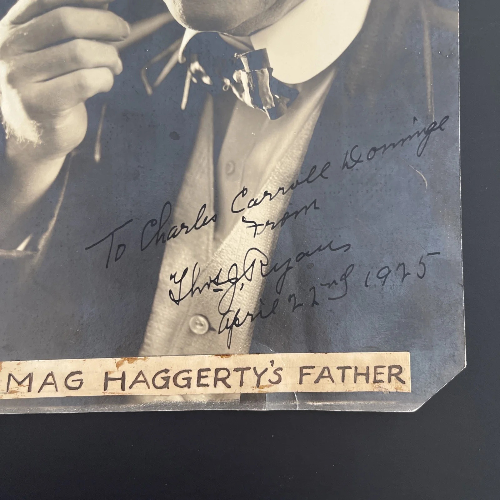 THOS RYAN, Mag Haggerty’s Father: Hand Signed Original Celebrity Photo 6x9” /KSK, изображение 2