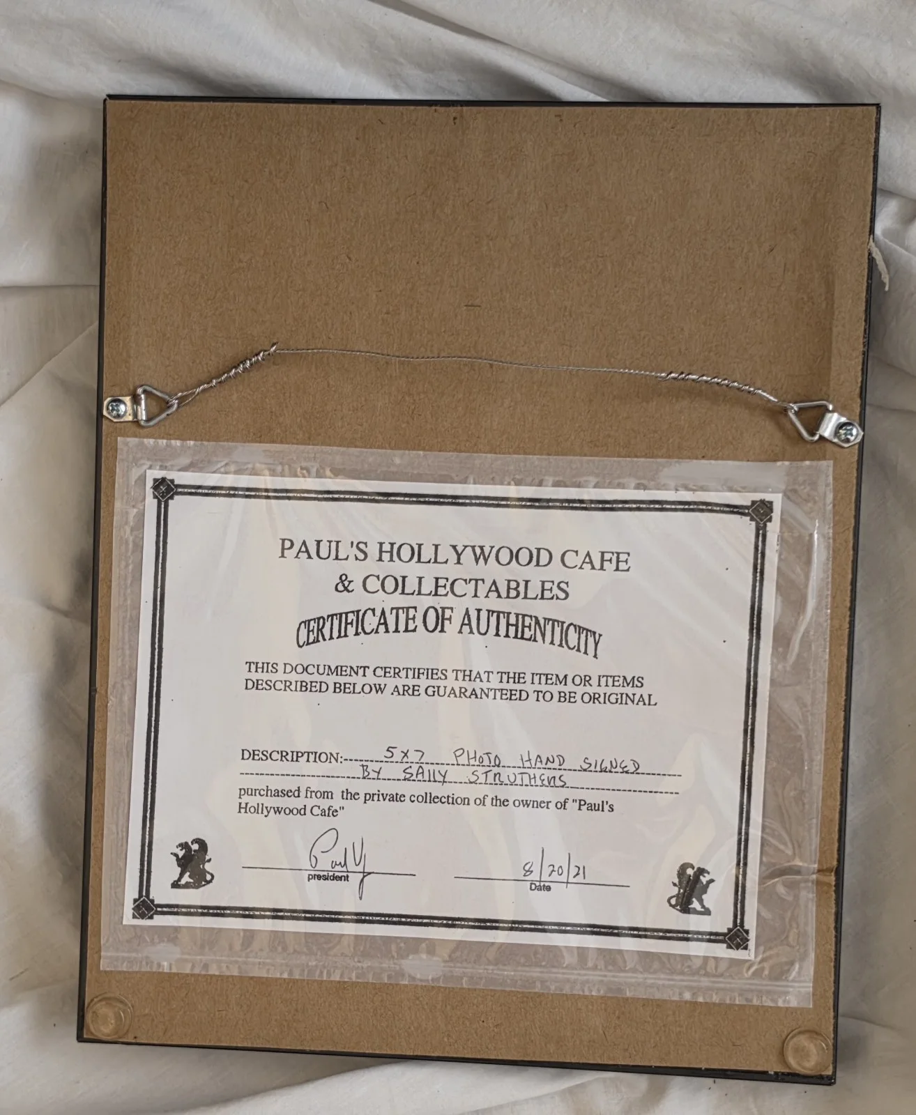 Sally Struthers Signed Custom Framed & Matted Photo Personalized To Paul, image 3