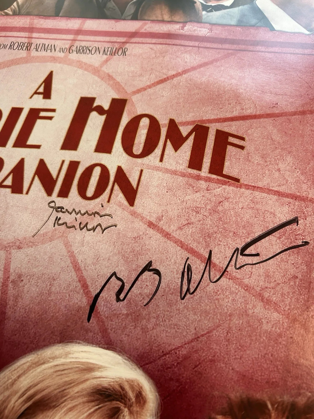 Robert Altman — *SIGNED* Robert Altman & Garrison Keillor A Prairie Home Companion Poster 27x40, изображение 2