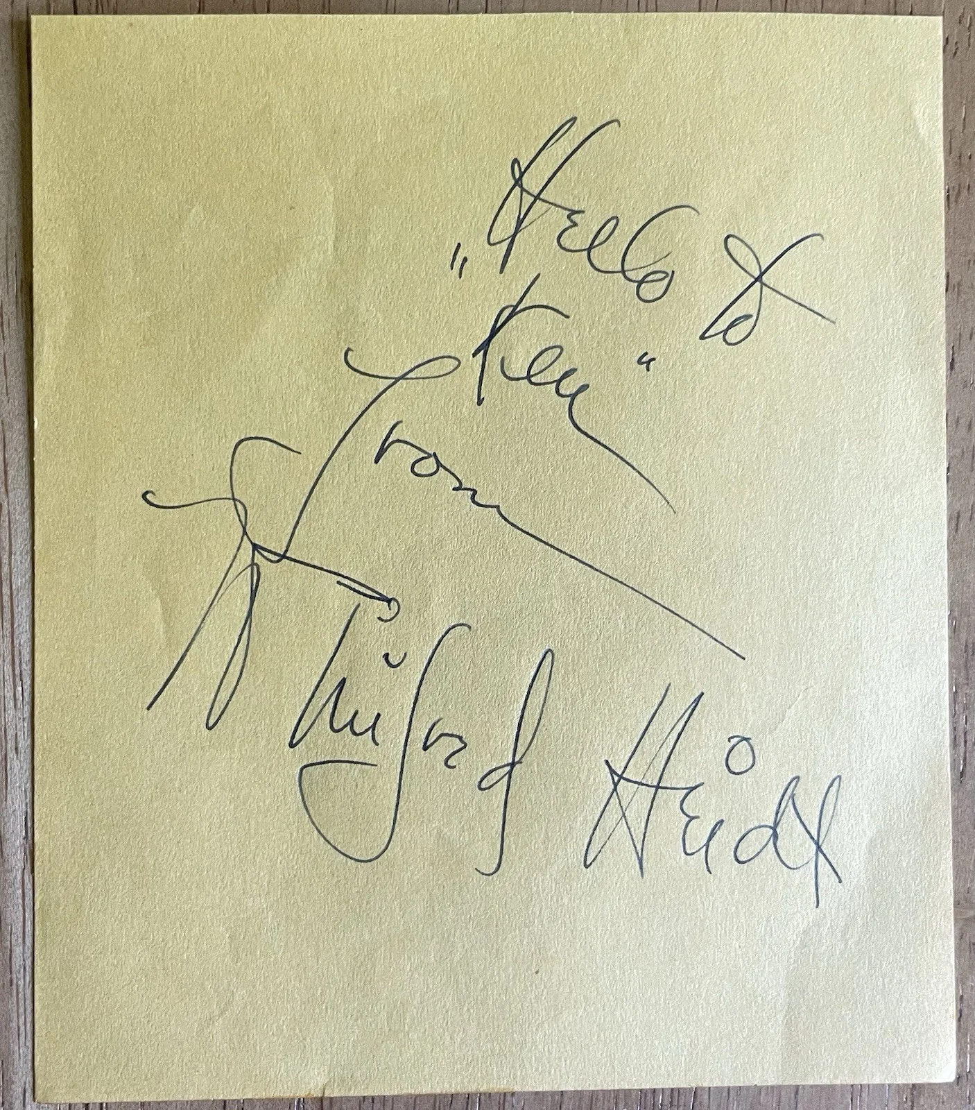 Opera Singer Winifred Heidt Autograph, image 2