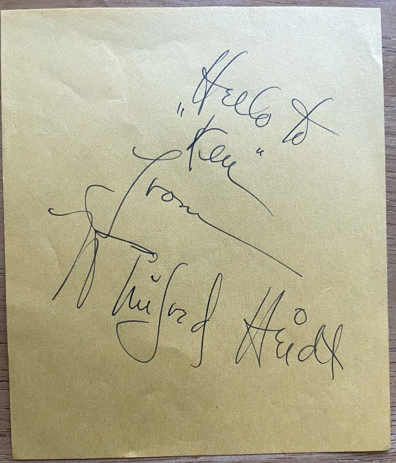 Opera Singer Winifred Heidt Autograph, image 3