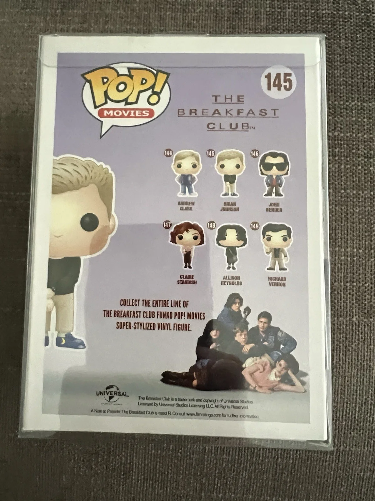 Anthony Michael Hall — Anthony Michael Hall Signed Funko POP The Breakfast Club - Brian Johnson - JSA, image 3