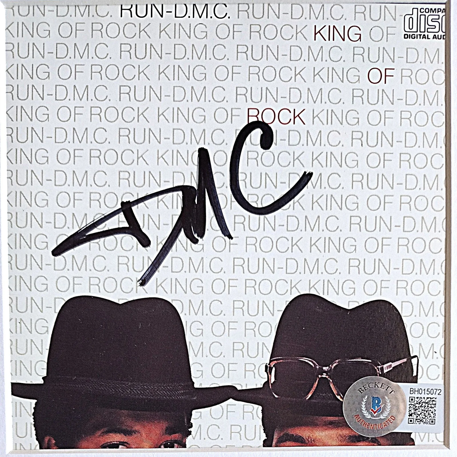 Darryl DMC McDaniels — Darryl McDaniels Signed King of Rock Run DMC Framed CD Beckett BAS COA Hip Hop, изображение 2