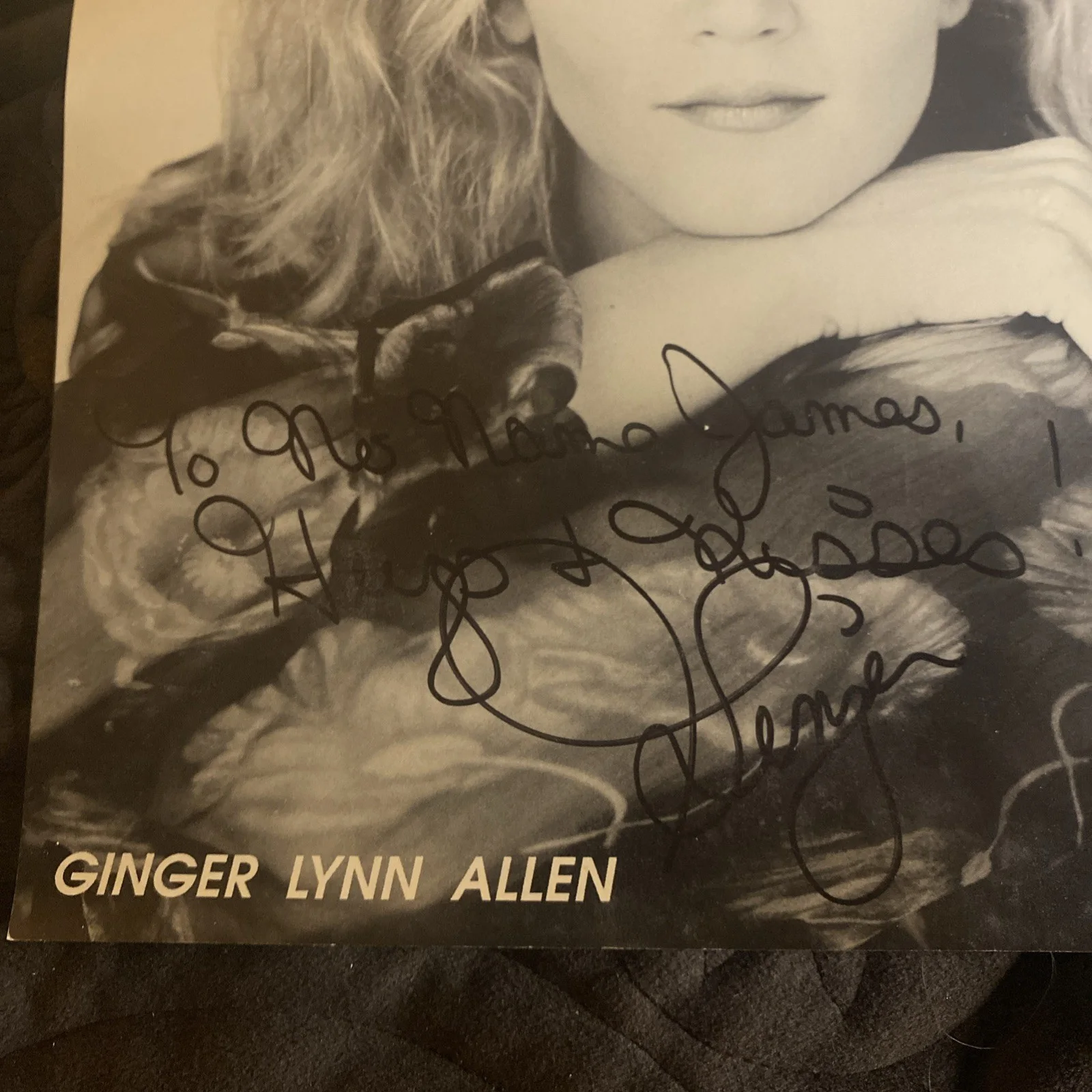 Ginger Lynn — Ginger Lynn Allen "The Devil's Rejects" AUTOGRAPH Signed Photo 'To No Name James, изображение 2