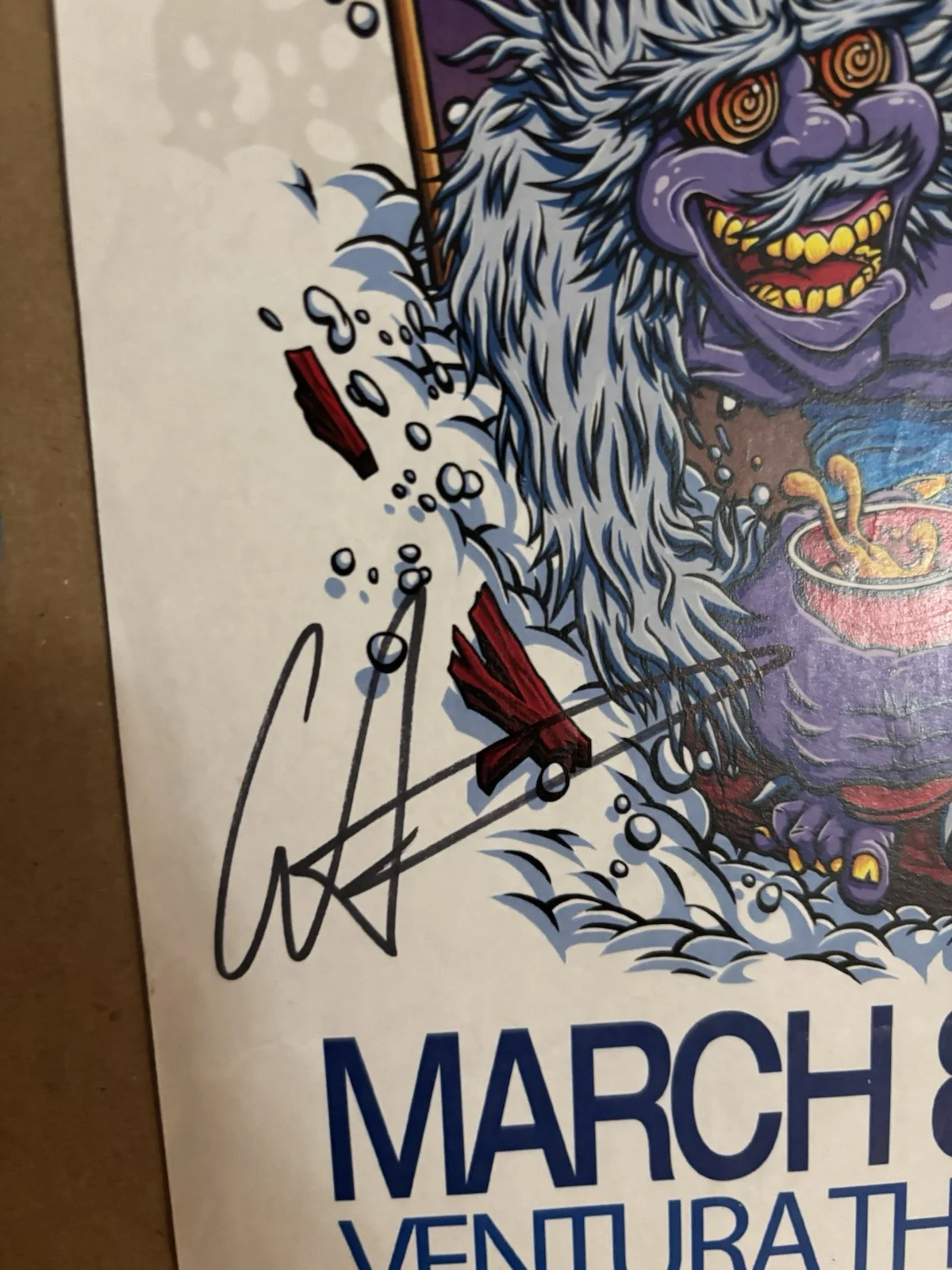 The Expendables Old /Rare Show Flyer Signed By 2 Members & 2 Show Used Picks, изображение 2
