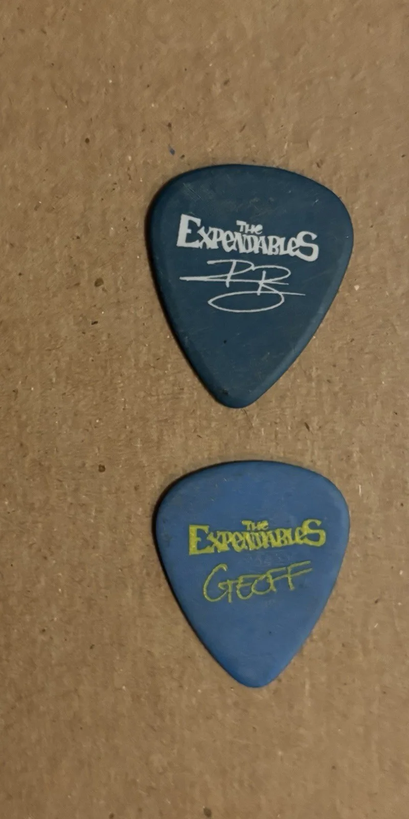 The Expendables Old /Rare Show Flyer Signed By 2 Members & 2 Show Used Picks, изображение 5