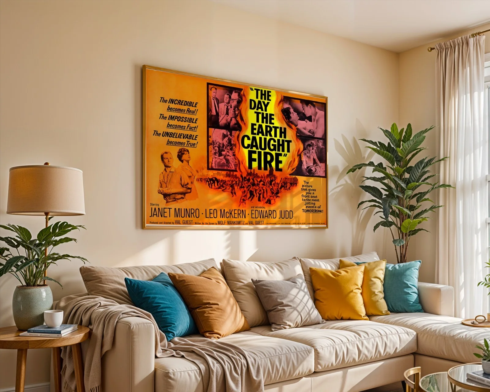 The Day the Earth Caught Fire - 1961 Sci-Fi Restored 30" x 40" UK Quad Poster, image 5