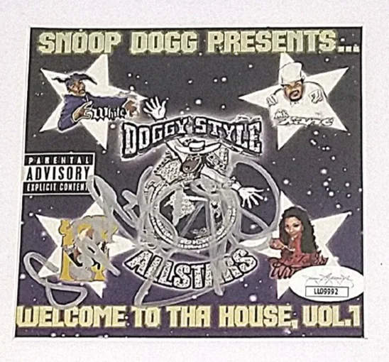 Snoop Dogg Soopafly Signed Welcome To Tha House Vol 1 Framed CD JSA COA Hip Hop, изображение 3
