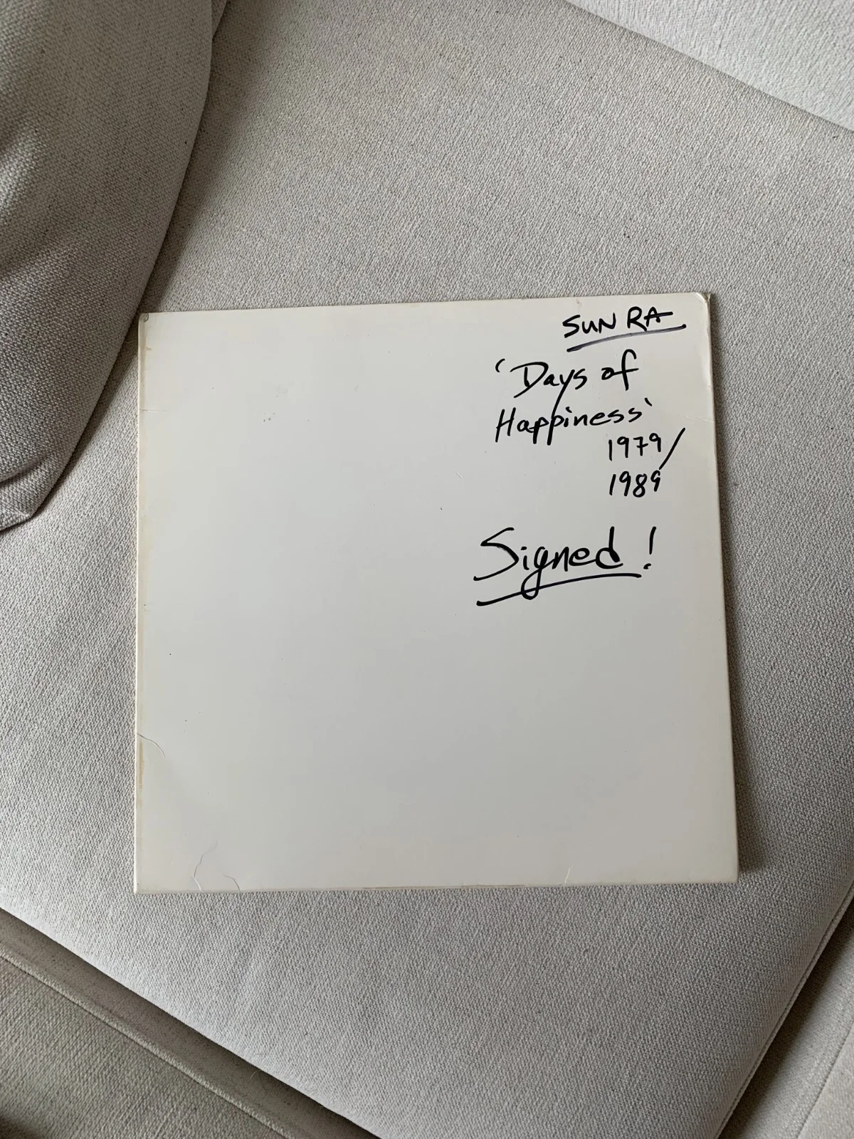 VERY RARE Authentic Sun Ra *Autographed* “Days of Happiness” Vinyl EPPERSON, изображение 5
