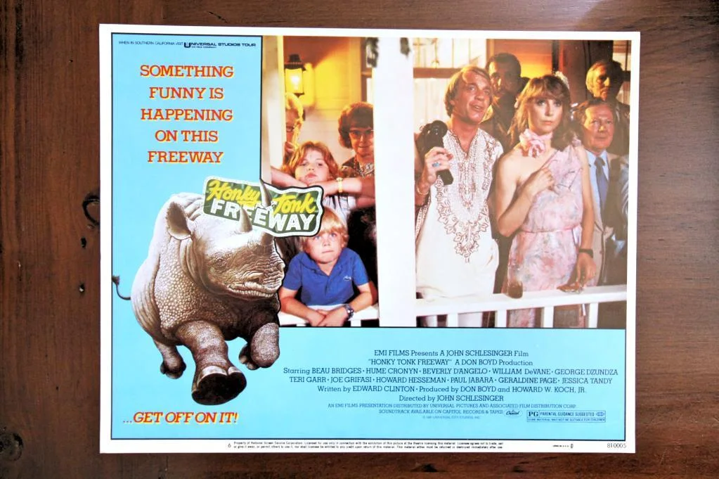 HONKY TONK FREEWAY Movie RHINO Film 2 Lobby Card Photo TERI GARR HOWARD HESSEMAN, изображение 2