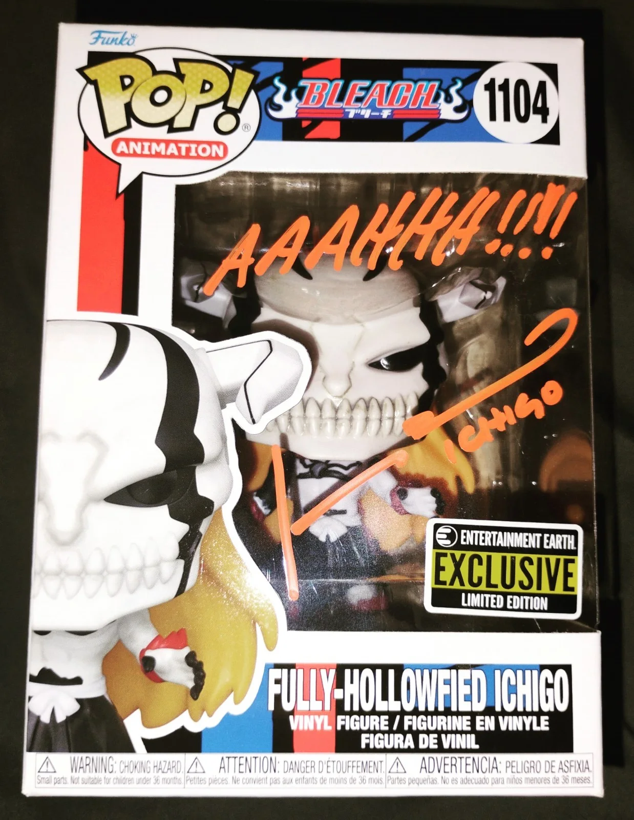 Johnny Yong Bosch — Bleach Fully-Hollowfied Ichigo #1104 Signed Johnny Yong Bosch JSA COA Funko