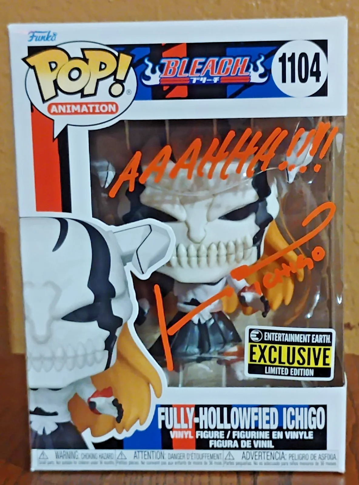 Johnny Yong Bosch — Bleach Fully-Hollowfied Ichigo #1104 Signed Johnny Yong Bosch JSA COA Funko, изображение 2