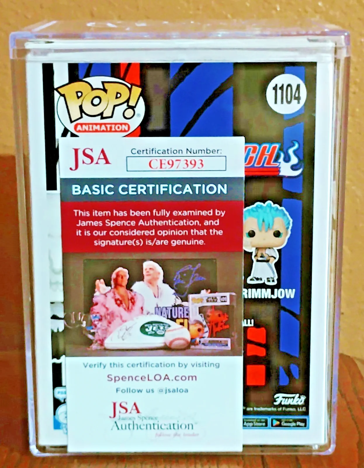 Johnny Yong Bosch — Bleach Fully-Hollowfied Ichigo #1104 Signed Johnny Yong Bosch JSA COA Funko, изображение 3