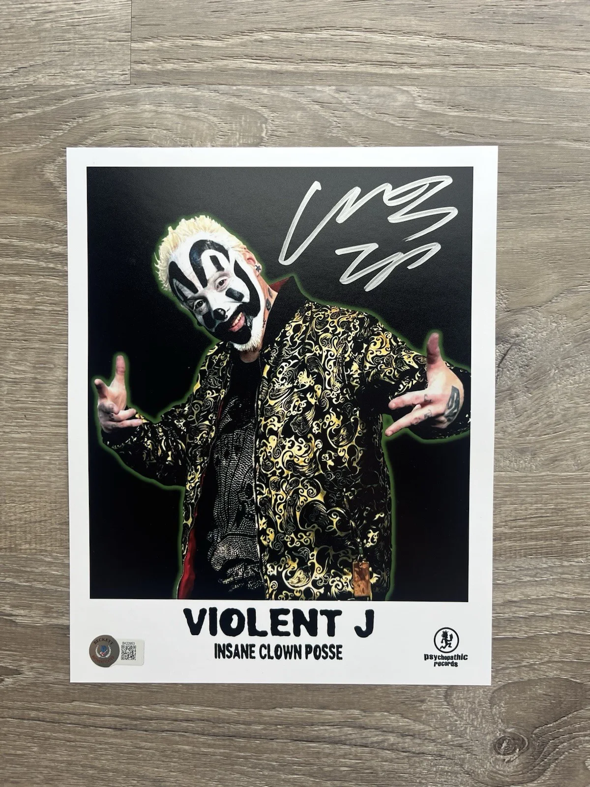Violent J Signed ICP 8x10 Photo Beckett COA Insane Clown Posse Juggalo, изображение 2