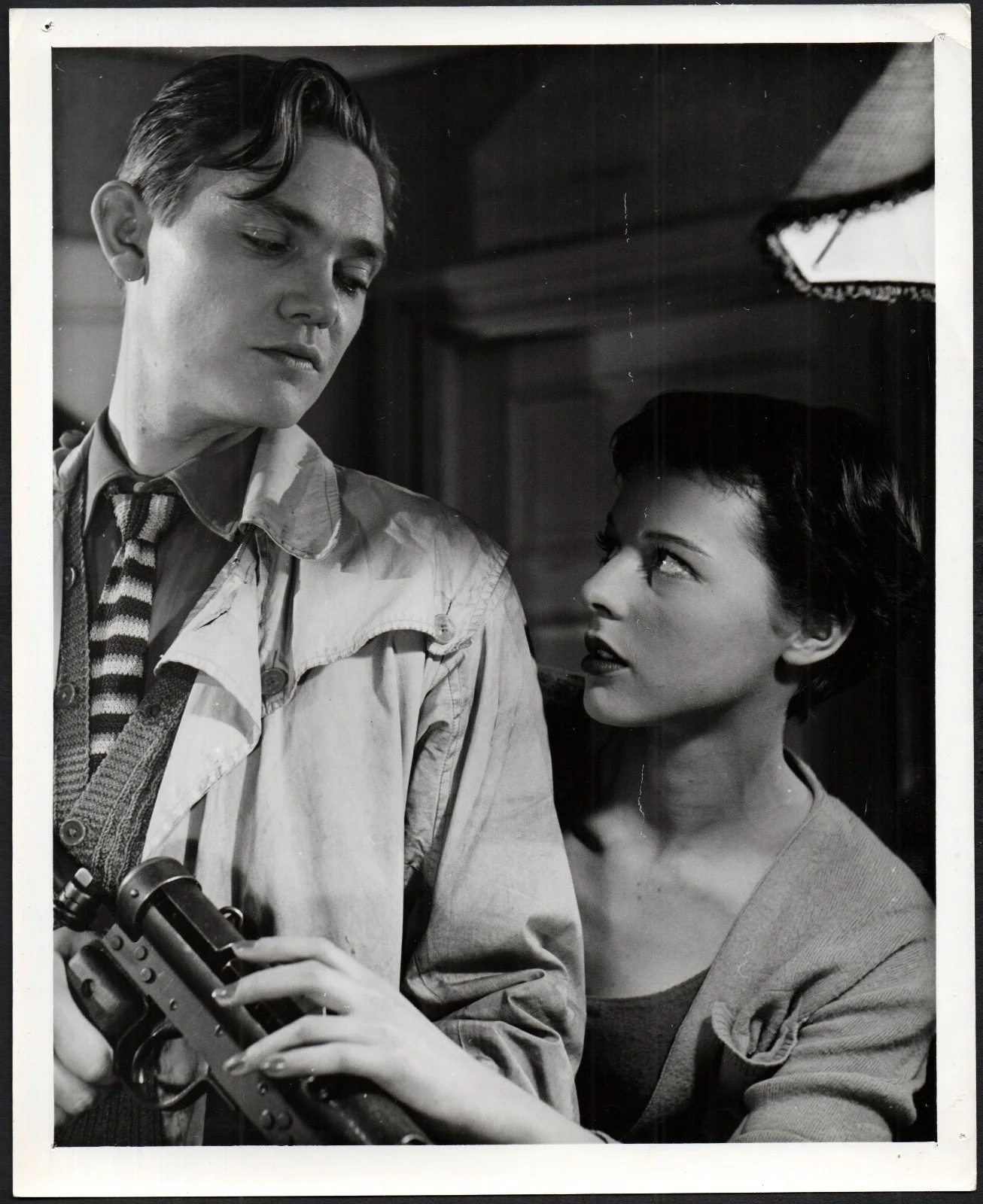 BLOCKED LINE 1955 Alf Kjellin, Torsten Lilliecrona, Lars Ekborg 8 STILLS, image 3