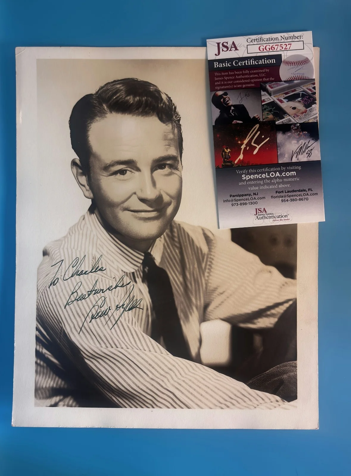 Lew Ayres — Lew Ayres Signed Photo 8x10 Photography COA JSA Autographs Hollywood Actor Photo