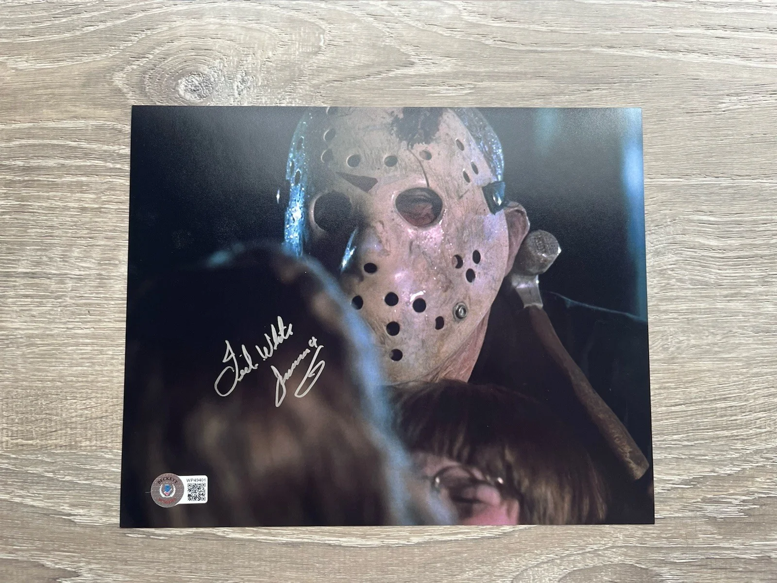 Ted White — Ted White Signed Jason Voorhees 8x10 Photo Beckett COA Friday The 13th Horror, изображение 2