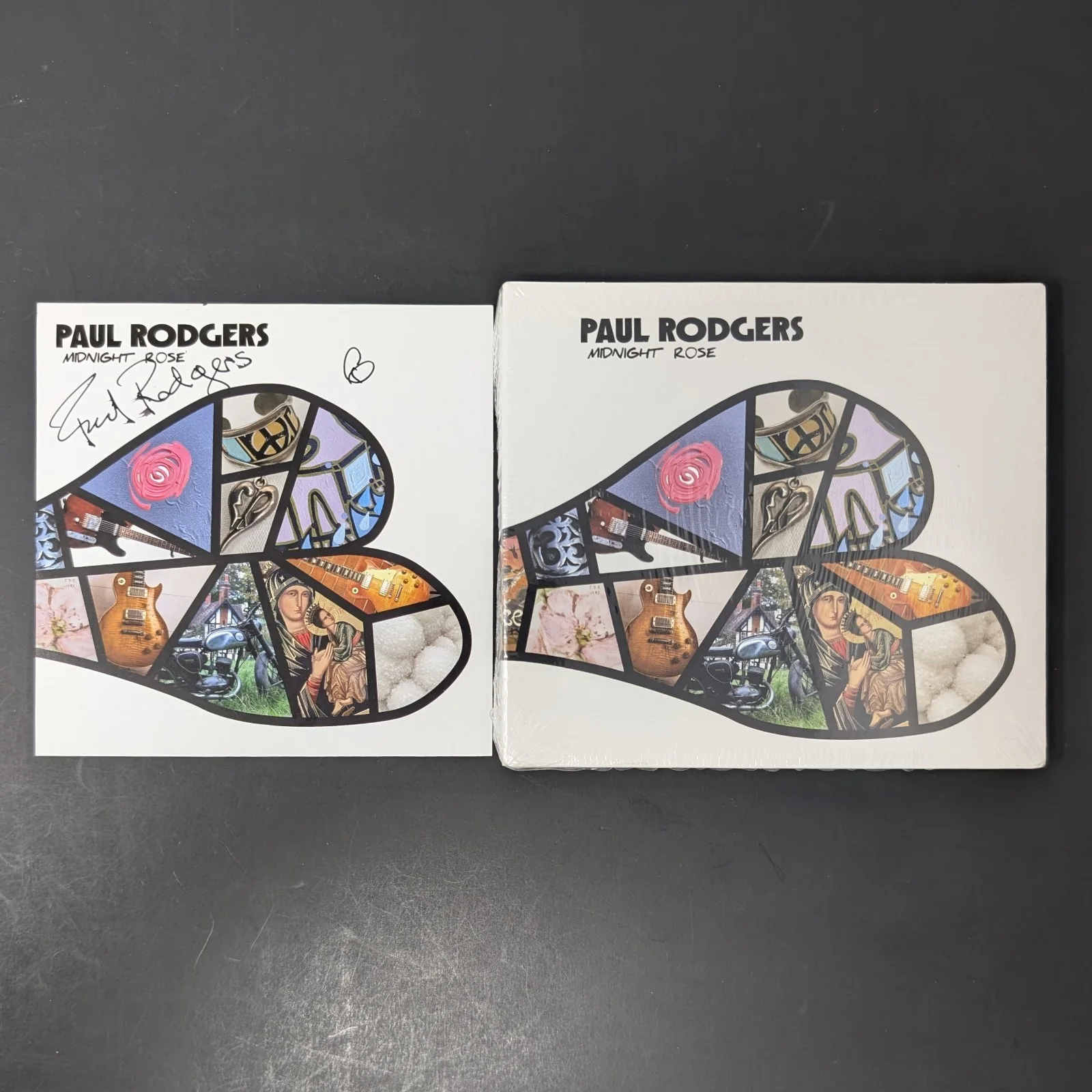 Paul Rodgers Midnight Rose CD Signed Insert Bad Company Free Smudged Autograph, изображение 2