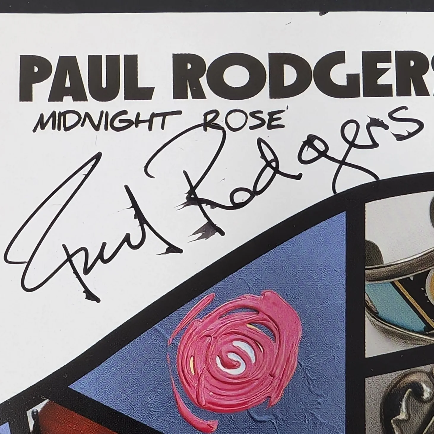 Paul Rodgers Midnight Rose CD Signed Insert Bad Company Free Smudged Autograph, изображение 5