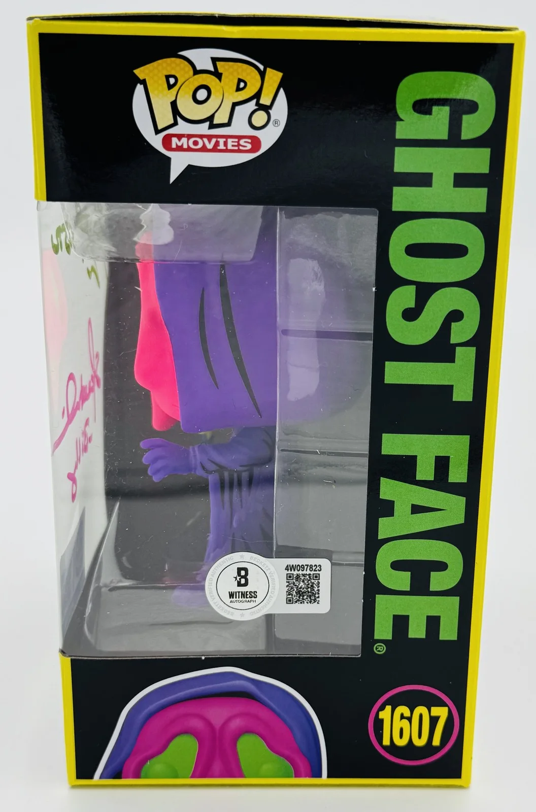 Matthew Lillard — Matthew Lillard Skeet Ulrich signed Ghostface Blacklight Funko 1607 Scream BAS 3, изображение 2