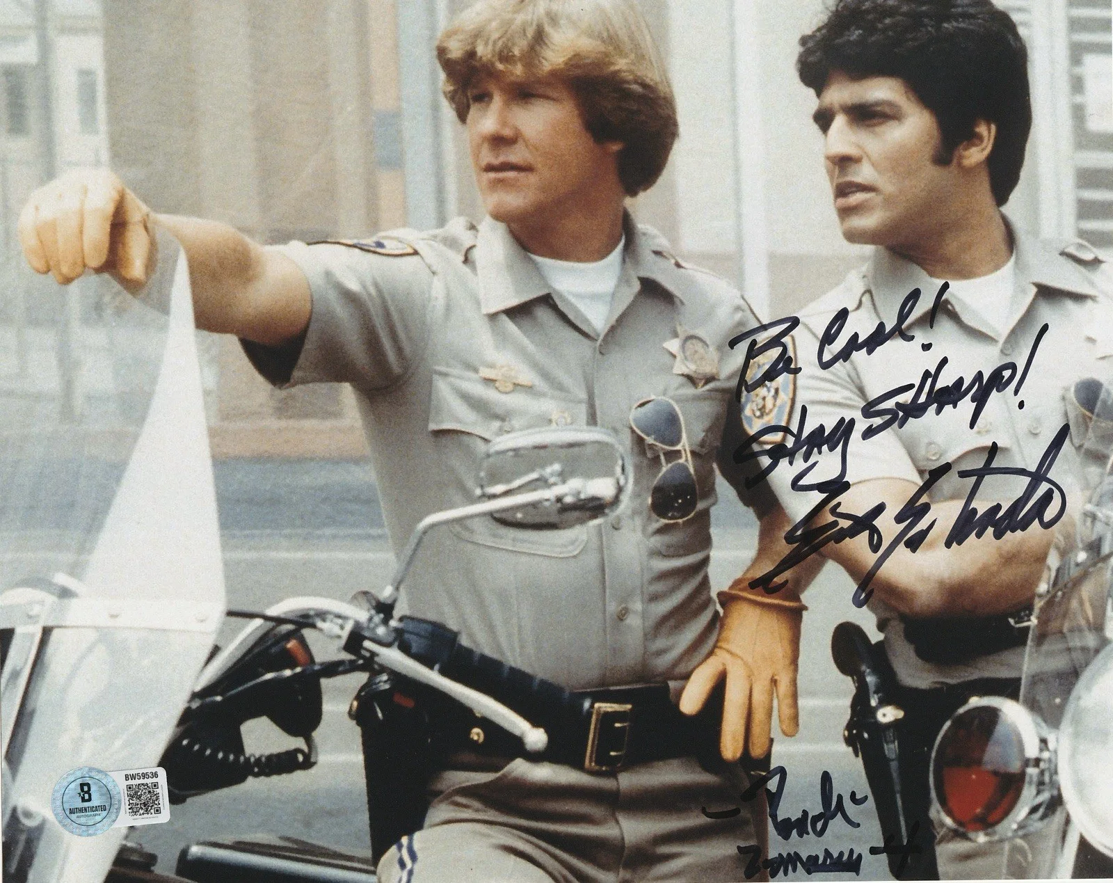 Erik Estrada — Erik Estrada Actor signed Ponch CHiPs 8x10 photo Beckett COA autographed.