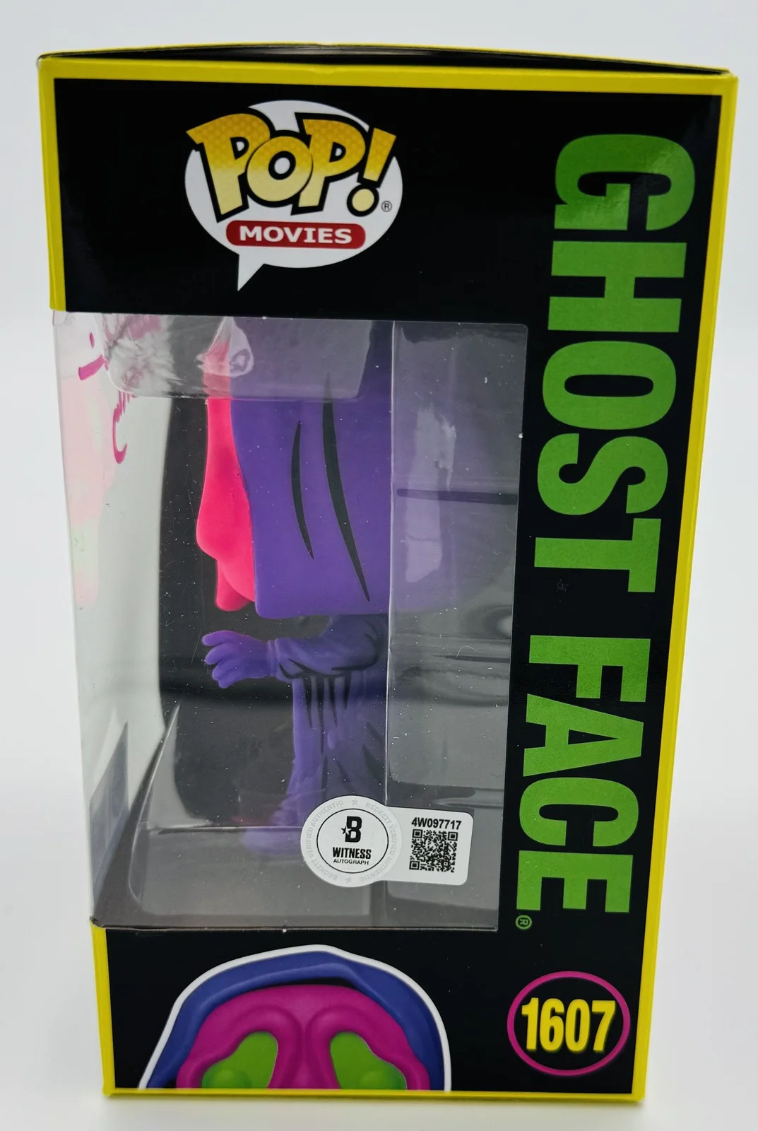 Skeet Ulrich — Skeet Ulrich signed Ghostface Blacklight Funko 1607 Scream Billy Loomis BAS 17, image 2