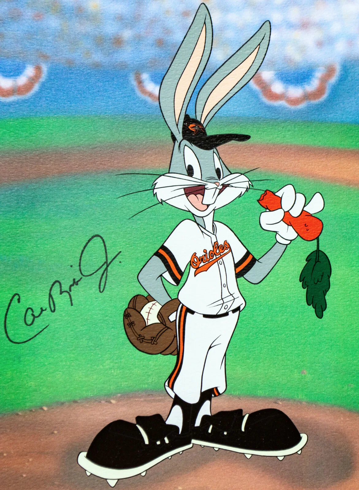 Cal Ripken Jr — Cal Ripken Jr. Double Signed Autograph Bugs Bunny Looney Tunes Lithograph #d/250, image 5