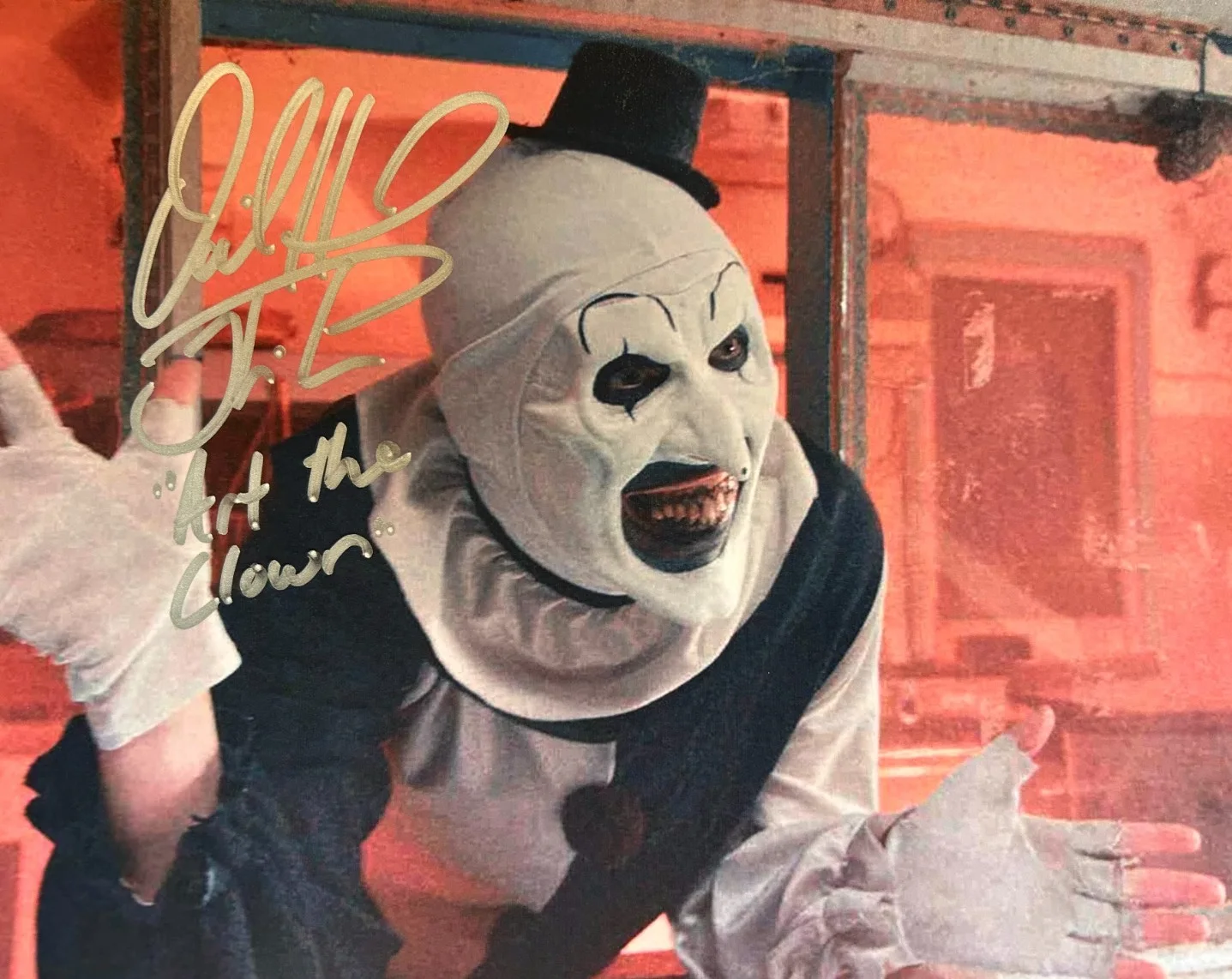 David Howard Thornton — David Howard Thronton: Signed TERRIFIER 8x10" Authentic Autograph w/COA, image 3